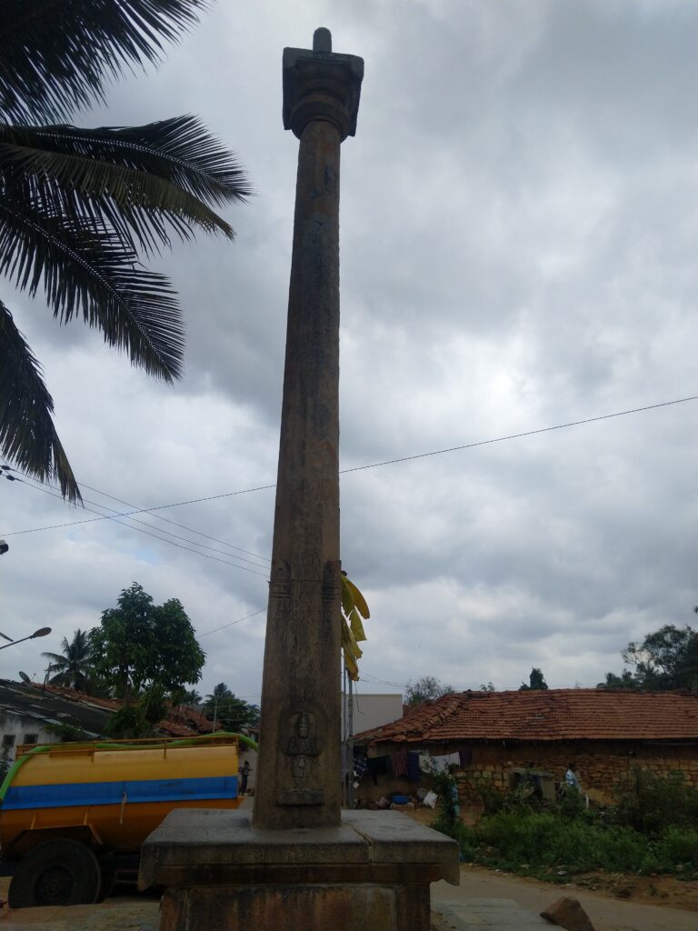 Garudagamba in front of Lakshmi Narayana temple